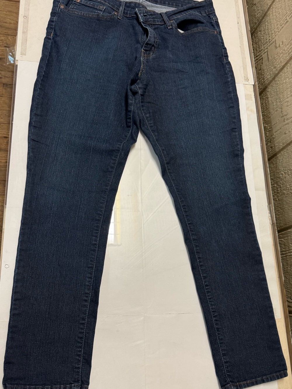 Signature by Levi Strauss Women's Skinny Jeans - Dark Blue Denim size 14 misses